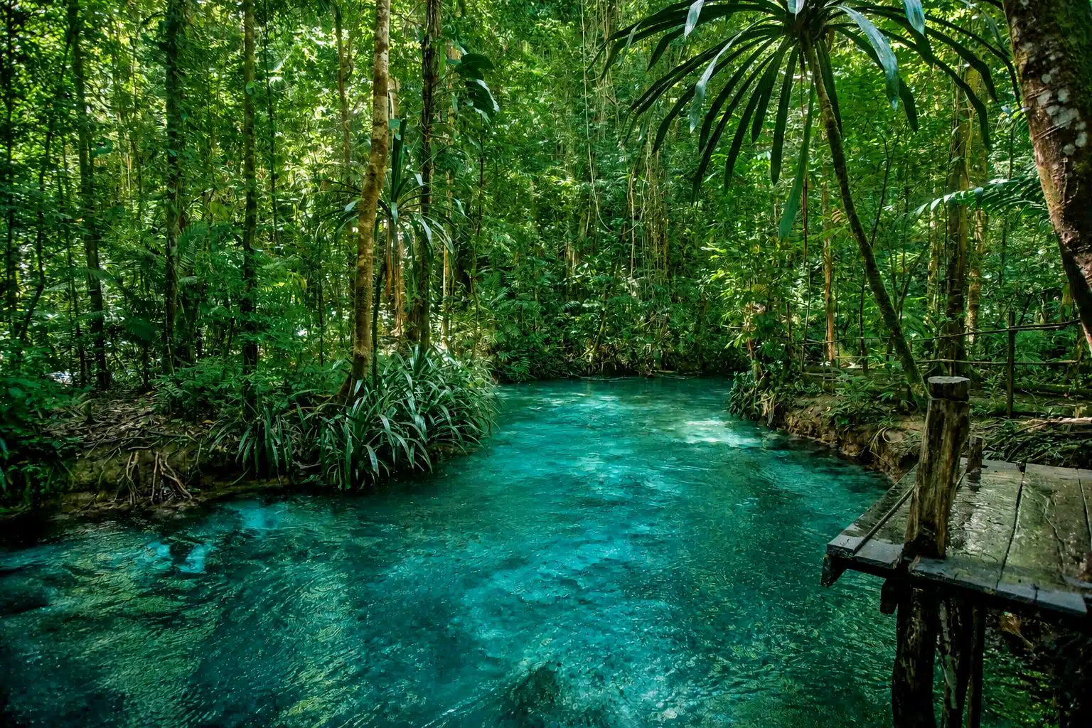 Kali Biru blue river, Waigeo